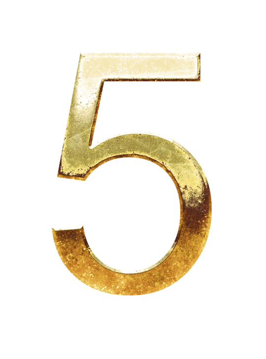 5 png, 5 five number png, 5 five png, 5 digit png, 5 number png, 5 rustic gold text PNG images, 5 png transparent background